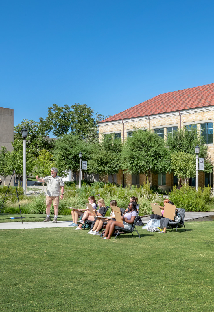 Drawing class outside the FAB building